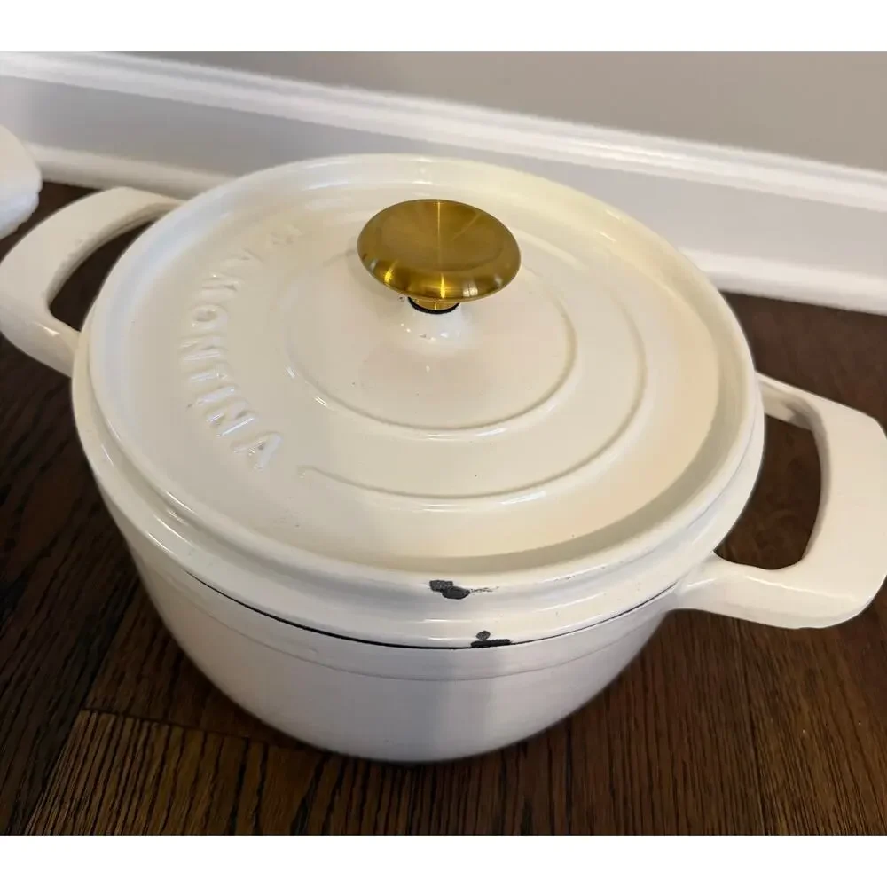 Tramontina Dutch Oven 2 Piece Marshmallow White